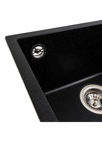 Гранітна мийка для кухні 4040 RUBA матовий металік Platinum (342070936)