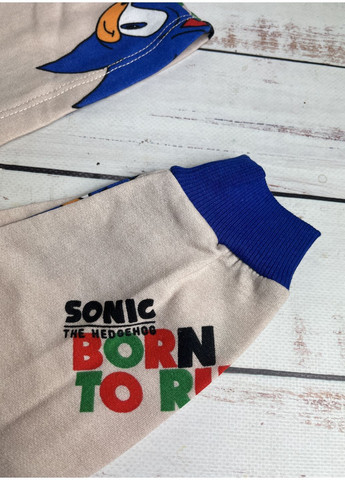 Бежева піжама дитяча на хлопчика бежевий (1224) світшот + брюки CITCIT