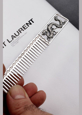 Серебряная расчёска Дракон (9301) IRIJ (340334147)