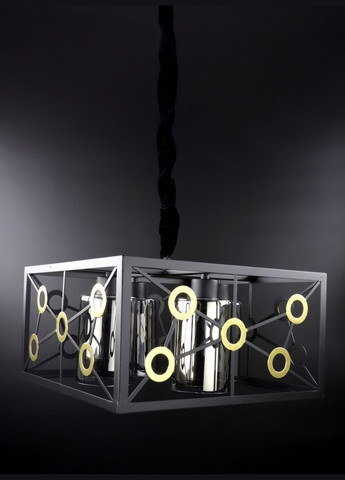 Люстра підвісна LOFT на 4 лампочки 25757 Чорний 30-90х40х40 см. Sunnysky (364754776)