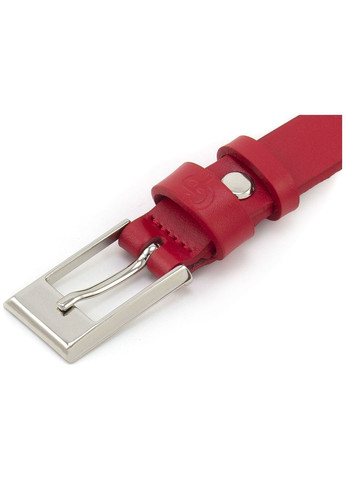 Женский кожаный ремень красного цвета 26030030033 Grande Pelle (359377860)