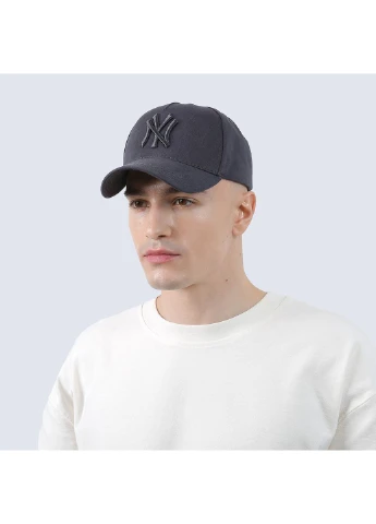 Бейсболка з регулятором чоловіча бавовна сіра ДЖОСЛІН 006-635 LuckyLOOK 006-635М (388667150)