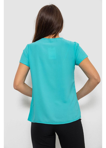 Бірюзова блуза однотонна,, 230r112 Ager