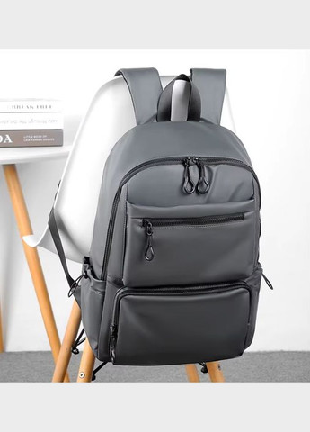 Рюкзак міський чоловічий з відділення для ноутбука. Сірий No Brand (312551311)