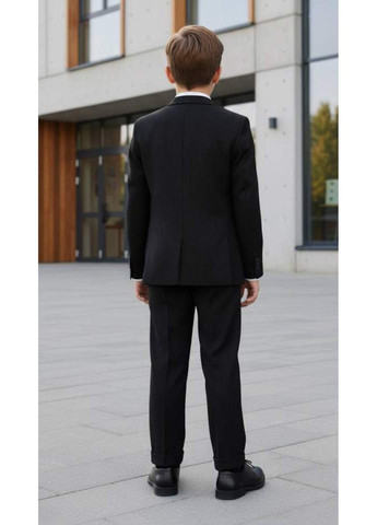 Черный демисезонный костюм для мальчика тройка классический черный Sotalia