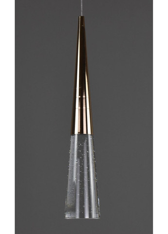 Люстра світлодіодна підвісна LED світильник для квартири на стелю лед 28238 Латунь 45-150х8х8 см. Sunnysky (365680458)