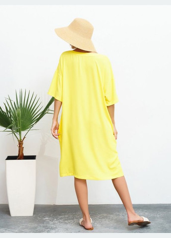 Жовтий повсякденний жіночі сукні 13465 ISSA PLUS