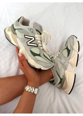 Бежевые демисезонные кроссовки мужские new balance 9060 « olivine » нью беланс 9060 No Brand