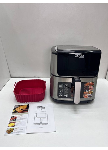 Аерогриль мультипіч на два тени зі знімним кошиком із силіконовою формою ZP-00235 12 л 4200 Вт Zepline (369014389)
