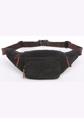 Текстильная сумка поясная с карманами унисекс для путешествий черная (sku_20085) No Brand (329901823)
