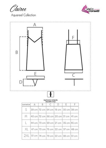 Атласная сорочка + стринги Livia Corsetti Clairee blue (333935723)