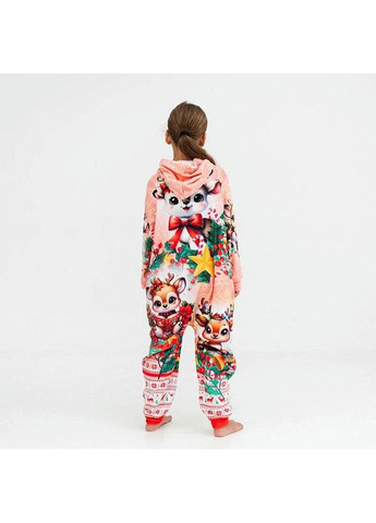 Кигуруми для детей до 3 лет 3D Новогоднее оленятко 3893, 0, 104 17303 104, см FlexDress (324623238)