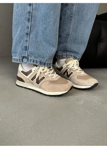 Бежеві Осінні кросівки чоловічі new balance 574 legacy beige brown нью беланс 574 No Brand