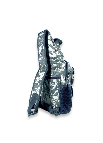Сумка через плечо, слинг, один отдел, фронтальные карманы, карман на обороте, USBслот, 45*20*8 см, пиксель серый Xiu Xian Bag (285814877)