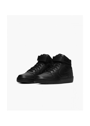 Кроссовки женские Court Borough Mid 2 Black CD7782-001 Nike чёрные (364838889)