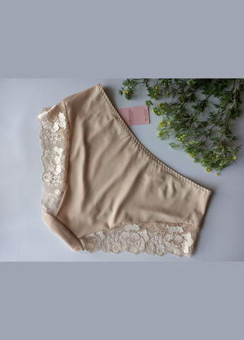 Женские трусики бежевые с кружевом 613 207 размер 5ХЛ. Orhideja (358928973)