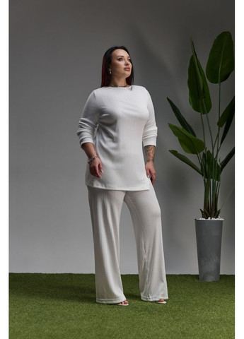 Брюки прямого кроя 1789 Бежевый Triko Bakh (368651007)