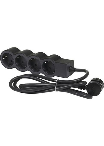 Подовжувач СТАНДАРТ 4х2К+З розетки, 16 А, з кабелем 3 м, Legrand (314931480)