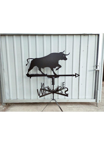 Флюгер на будинок Бик, флюгер на дах з металу 3 мм. No Brand (368896457)