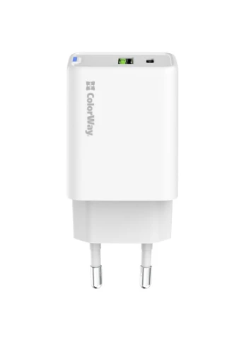 Зарядное устройство C101E GaN Mini 45W PD PPS USB-C + USB-A QC4.0 white (CW-CHS060PD-WT) Colorway (382660057)
