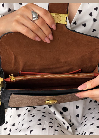 Жіноча сумка через плече чорна Tabby Black Coach Крос боді (314961459)