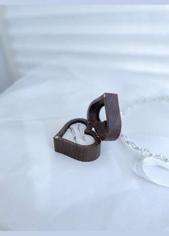 Дерев'яна весільна Коробочка для кілець, скринька для обручок, Футляр для обручок, коробочка для двох кілець на весілля Brooklyn (337359721)