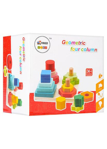 Розвиваючий набір Геометрика MD 1190 дерев'яний Metr+ (365866033)