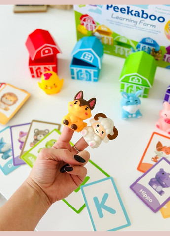 Развивающая игра Сортер Монтессори сортируй по цветам с домиками SQ 22003-1 Пальчиковый театр Fun Game (327797436)