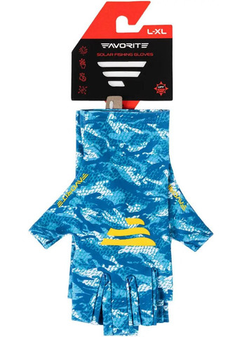 Перчатки Solar Fishing Gloves 5 Cut к:white/blue Favorite (316436752)