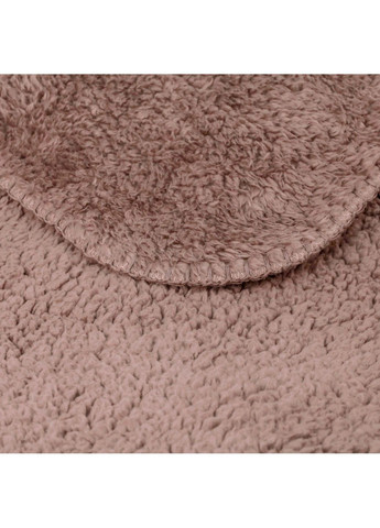 Плед-ковдра з шерпи та флісу какао 150x200 см Love You (369621718)