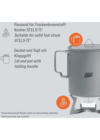 Казанок PT750-TI Esbit (313866341)