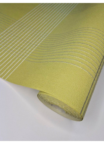 Обои виниловые 10.5 × 0.53 м 6615-40, Салатовые с геометрическим узором, для кухни, прихожей, гостиной MARBURG (340275545)