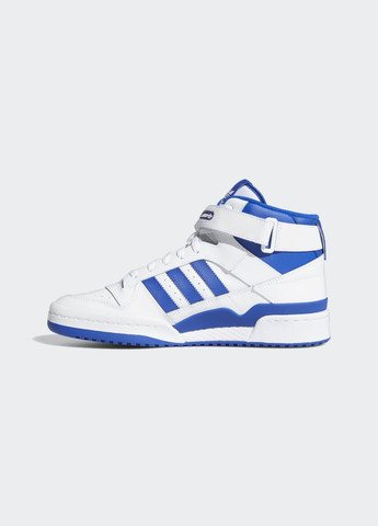 Білі літні кросівки forum mid adidas