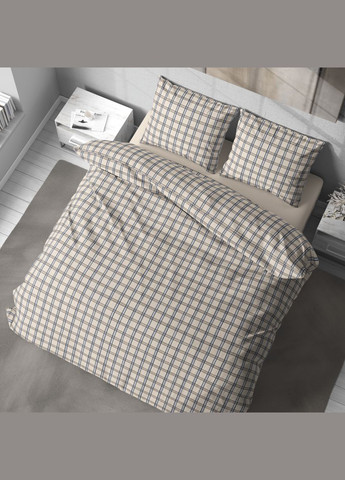 Постільна білизна " ", Полісатин, Бежевий, Євро P-0165 Lelit (316632489)