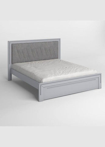 Двоспальне дерев'яне ліжко Торонто Т6 (RAL 7040)/Аляска 93 (сірий) 160х200 см (MBG-9784) Mebigrand (366087268)