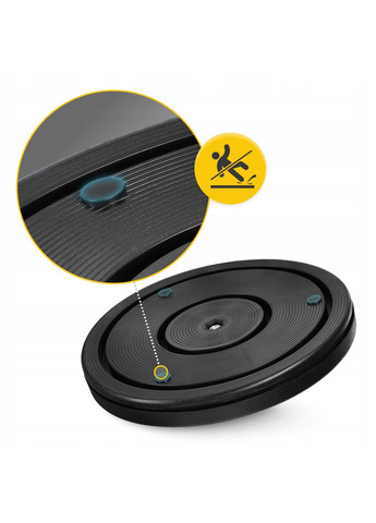 Диск здоровья для талии Mini Twister с эспандерами Black/Red () 4FIZJO P-5905973402132 (342758248)