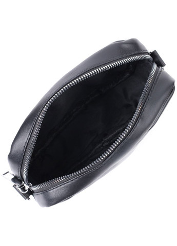 Зручна жіноча сумка крос-боді з монетницею з екошкіри чорний 22796 Vintage (335032746)