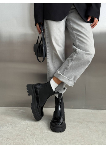 Зимние зимние челси из лакированной кожи Helen