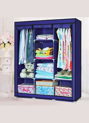 Шкаф тканевый складной для дома WARDROBE 175 х 130 х 45 см, Переносной шкаф из ткани AM-877 для одежды No Brand (366238710)
