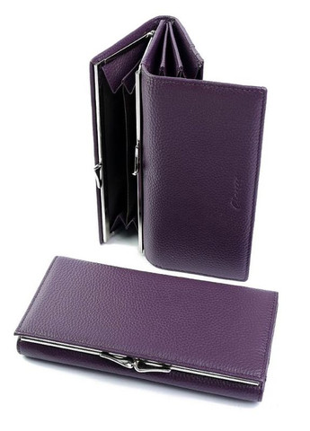 Кожаный женский кошелек фиолетовый No Brand (294629469)