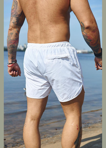 Классические шорты для плавания мужские, пляжные легкие удобные шорты на море белые Intruder (338476538)