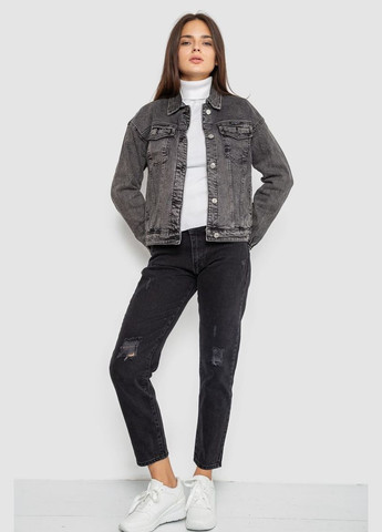 Серая демисезонная джинсовая куртка женская,, 129ra229 Ager