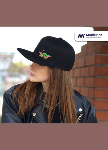 Кепка Snapback Грогу Йода лайк(Grogu Baby Yoda) Чорний (9276-3522-BK) MobiPrint (292866320)