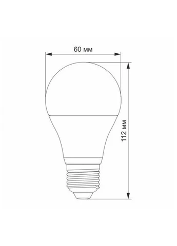 LED лампа A60e 12W E27 4100K Videx (374690746)