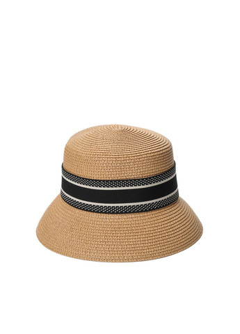 Панама жіноча зі стрічкою папір бежева МЕЛІНДА LuckyLOOK 735-149 (336492947)