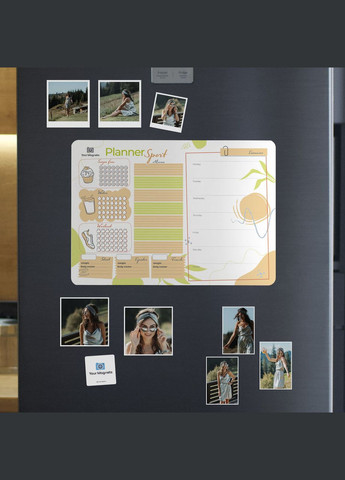 Магнитный планер спортивный A3 Тропик/Tropical, ENG Your Magnets (337353732)