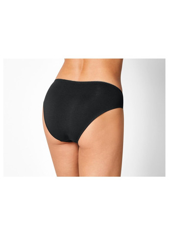 Трусики-сліп набір 2 шт. з мереживом для жінки LYCRA® 464486 чорний Esmara С эластичным поясом (370563067)