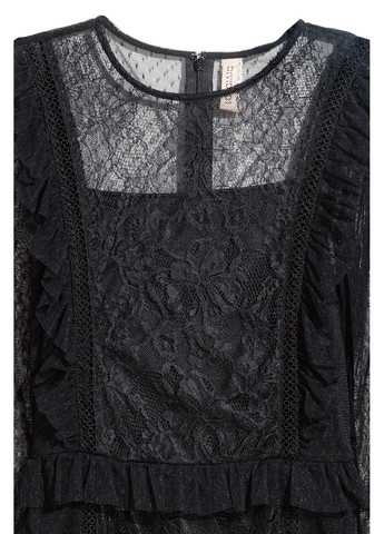 Чорна коктейльна сукня H&M однотонна