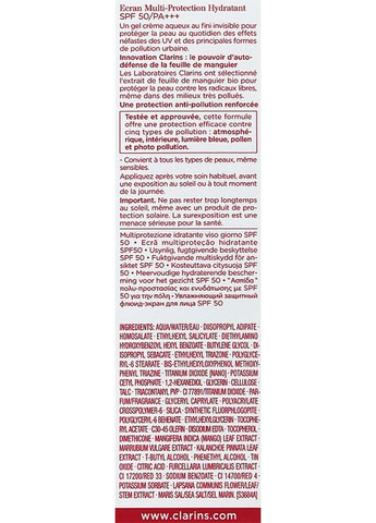 Увлажняющий защитный флюид-экран для лица UV Plus [5P] Anti-Pollution SPF 50 Rose 50ml. Clarins (368628032)