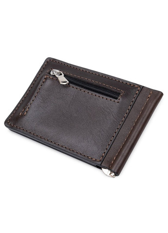 Кожаный мужской зажим для денег с монетницей 11547 Grande Pelle (329147309)